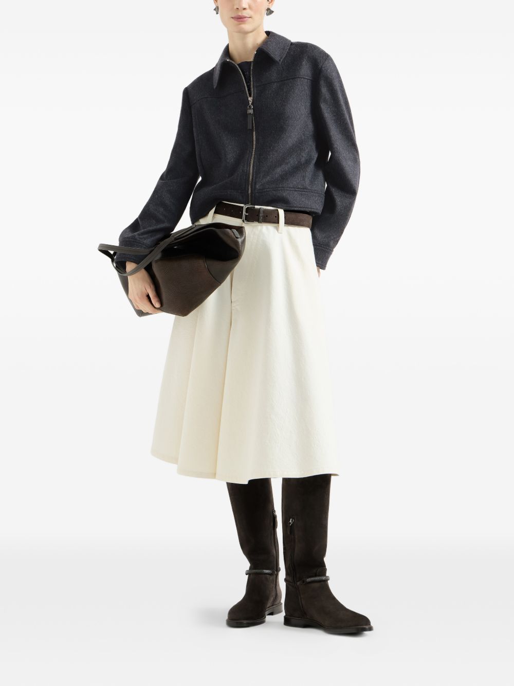 Brunello Cucinelli Women Zipped Wool Jacket