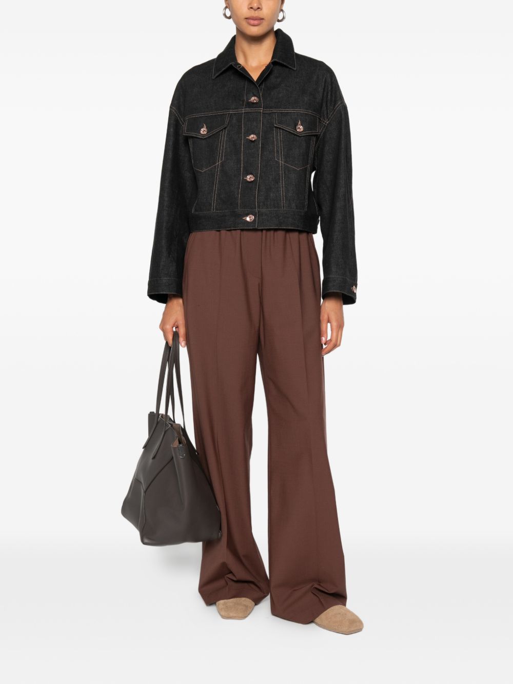 Brunello Cucinelli Women Denim Cotton Jacket