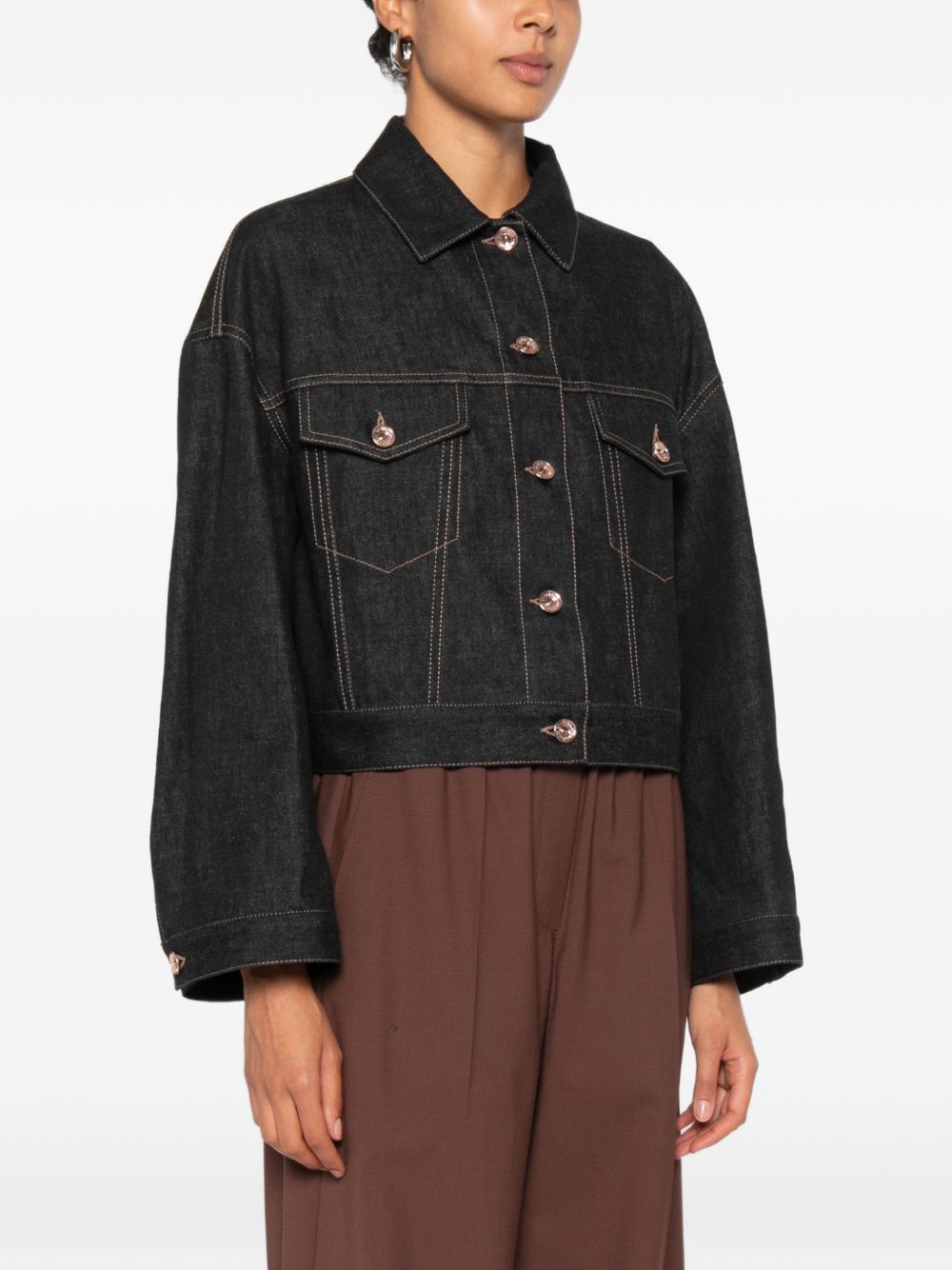 Brunello Cucinelli Women Denim Cotton Jacket