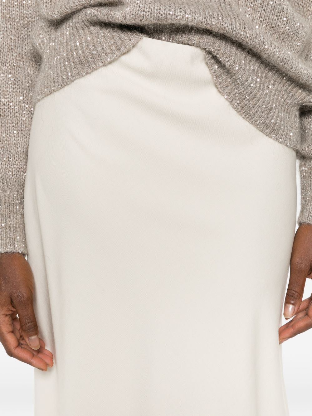 Brunello Cucinelli Women Wool Blend Midi Skirt