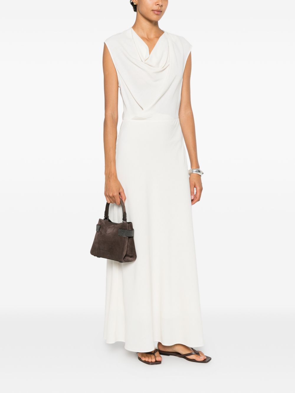 Brunello Cucinelli Women Silk Blend Midi Dress