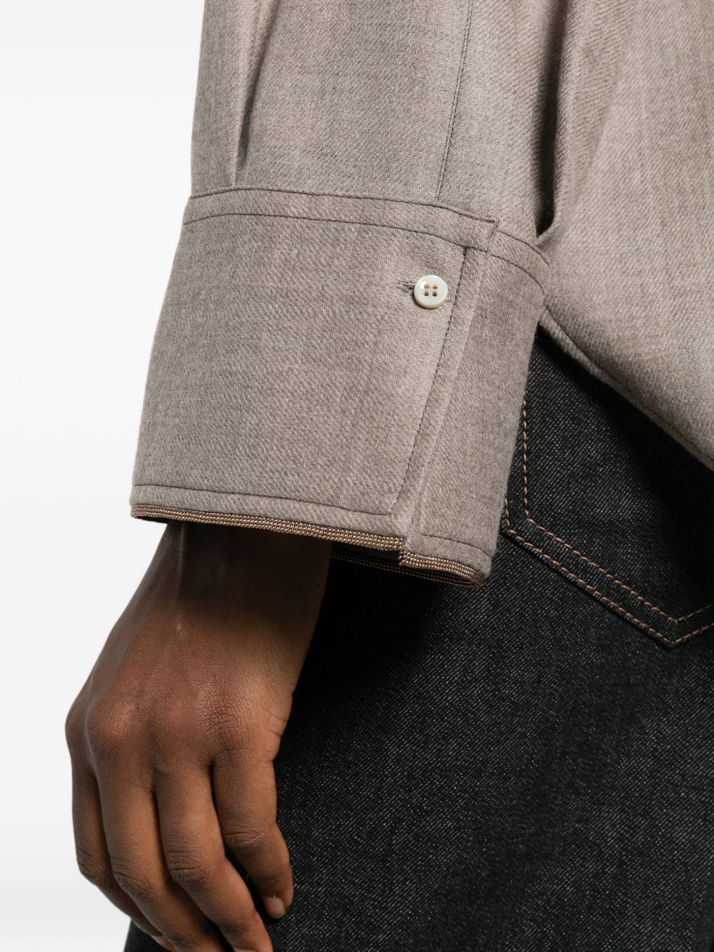 Brunello Cucinelli Women Wool Shirt