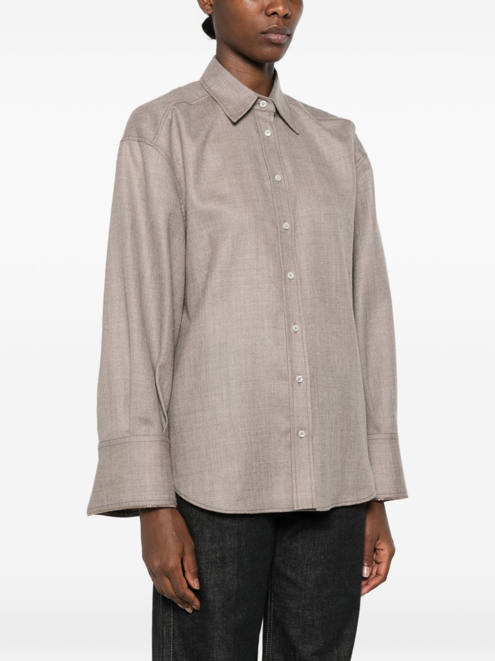 Brunello Cucinelli Women Wool Shirt