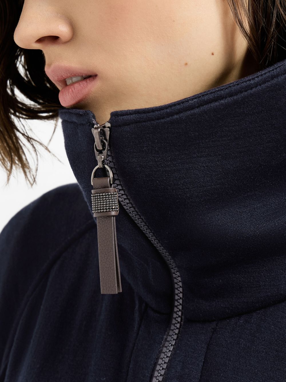 Brunello Cucinelli Women Cotton And Silk Sweatshirt