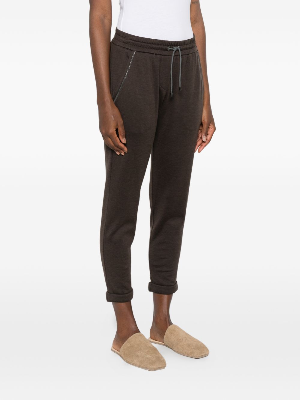 Brunello Cucinelli Women Cotton And Silk Trousers