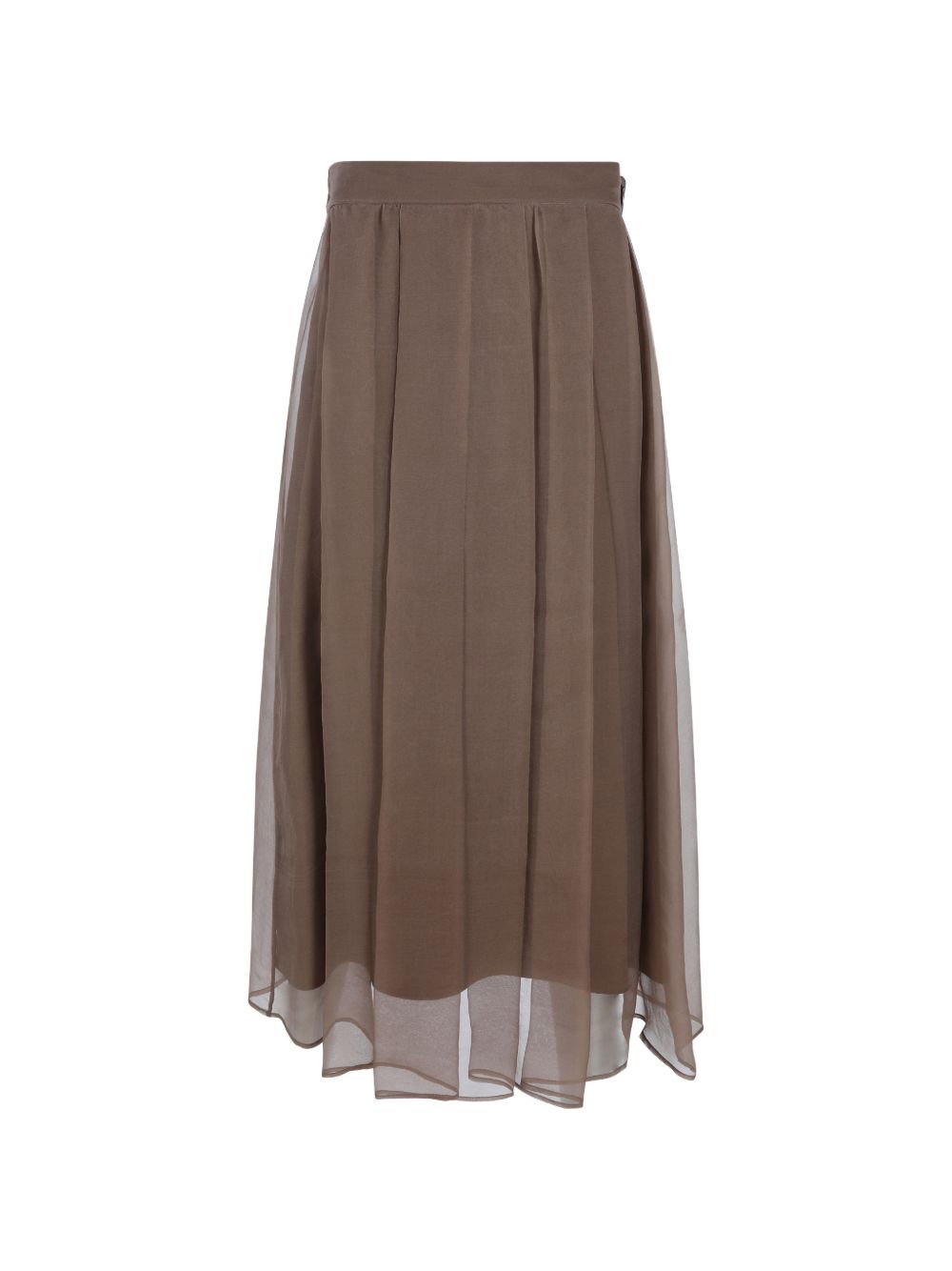 Brunello Cucinelli Women Silk Midi Skirt