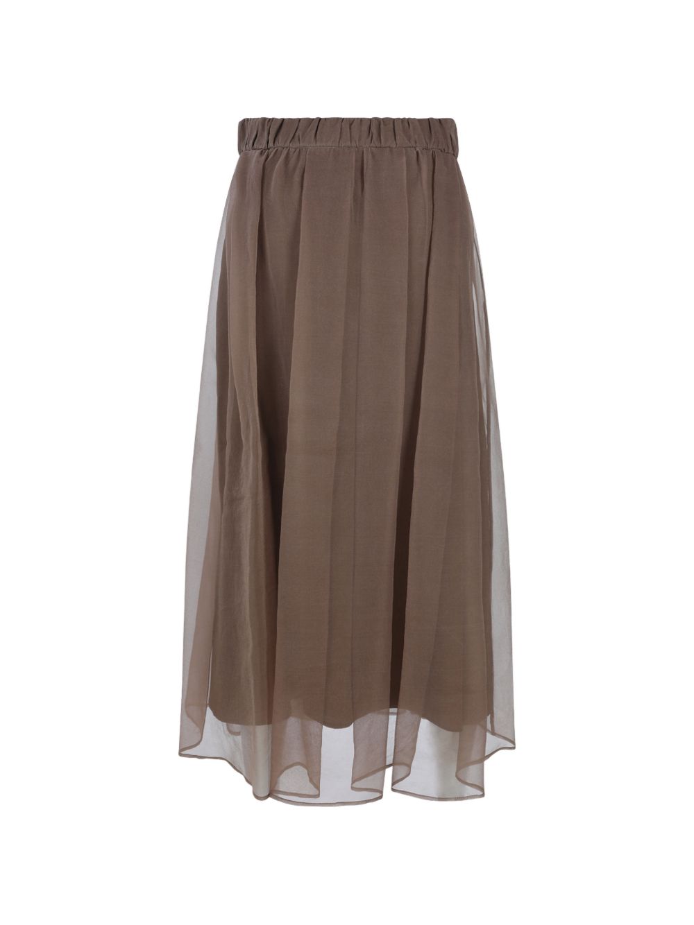 Brunello Cucinelli Women Silk Midi Skirt
