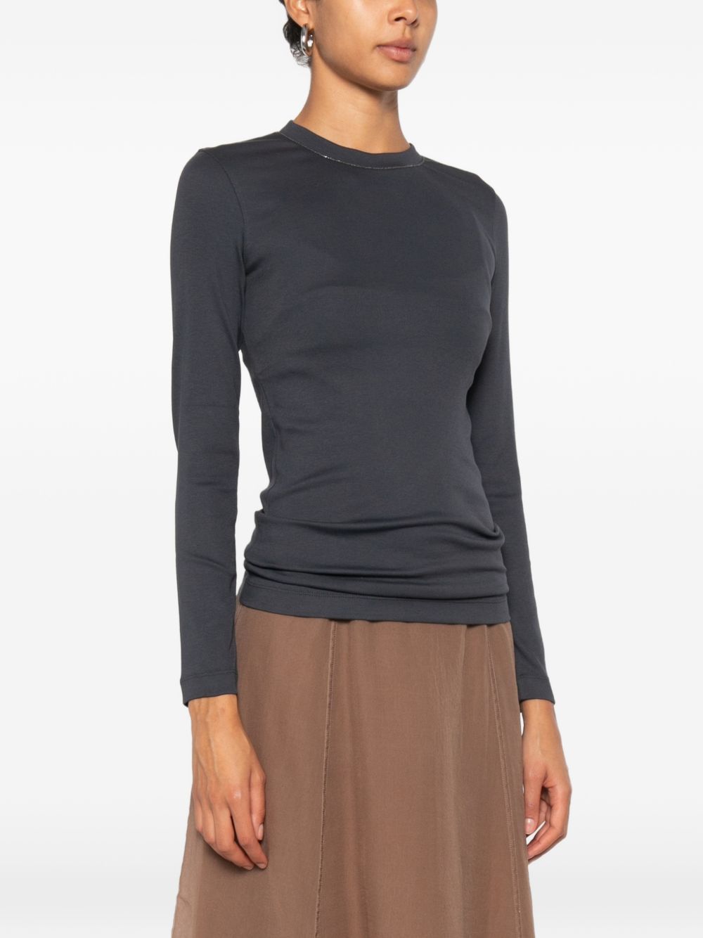 Brunello Cucinelli Women Cotton Crewneck Sweater