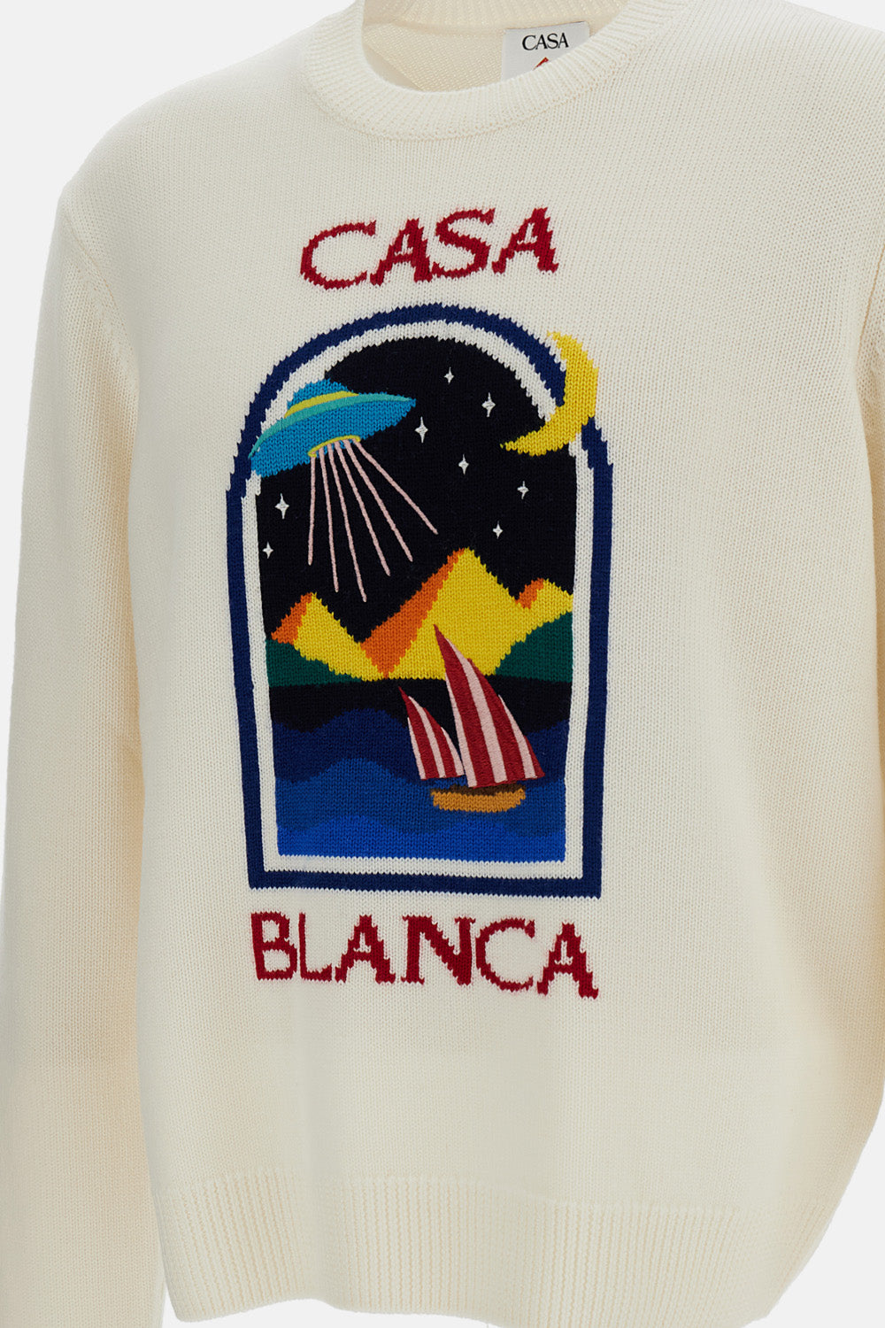 Casablanca Men Pyramid Abduction Crewneck Sweater