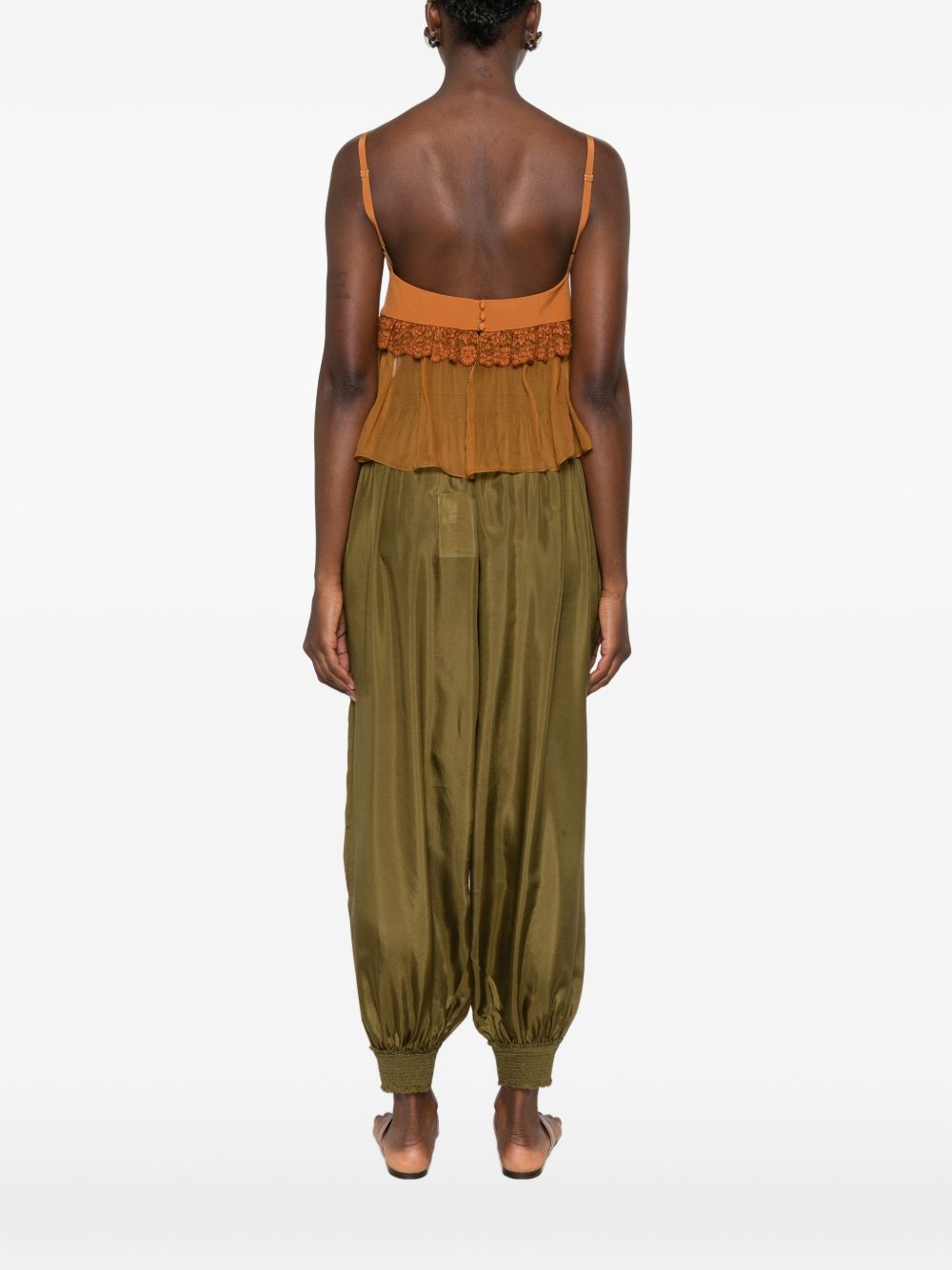 Chloé Women Silk Laced Top