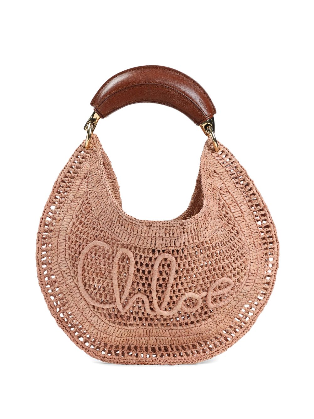 Chloé Women Summer Banana Rafia Hobo Bag