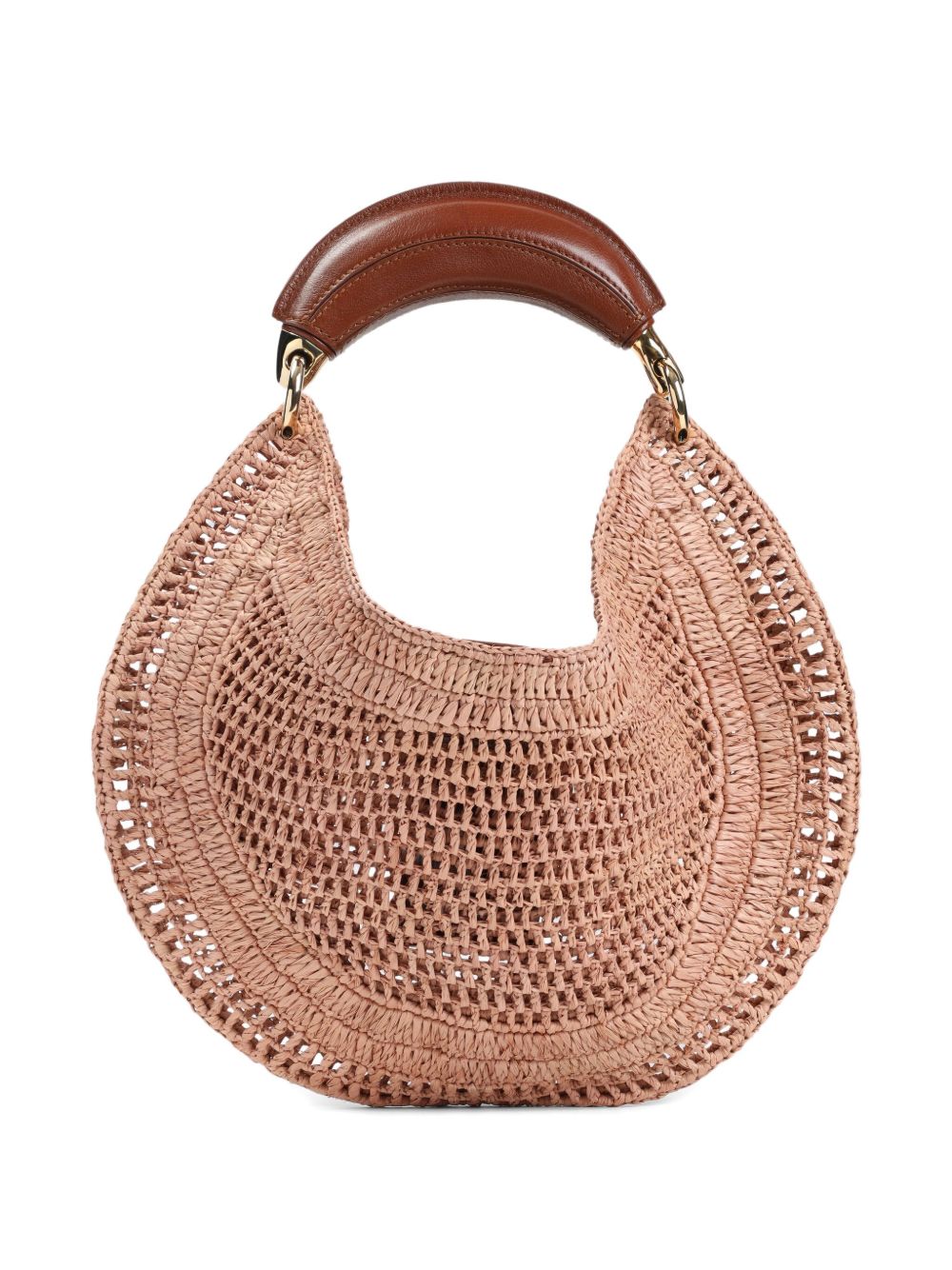 Chloé Women Summer Banana Rafia Hobo Bag