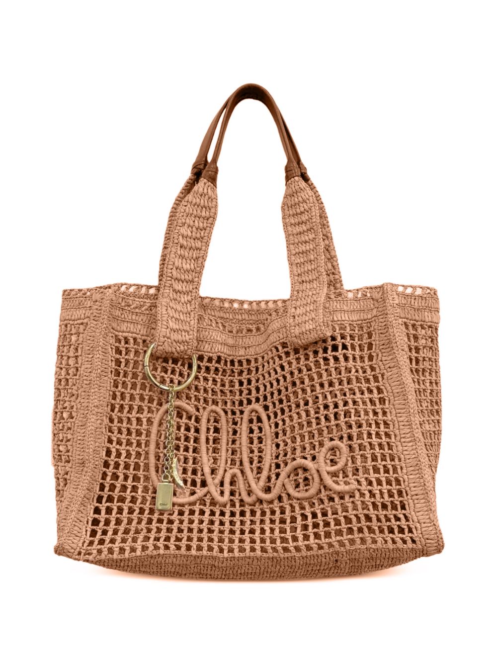 Chloé Women Summer Banana Rafia Tote Bag