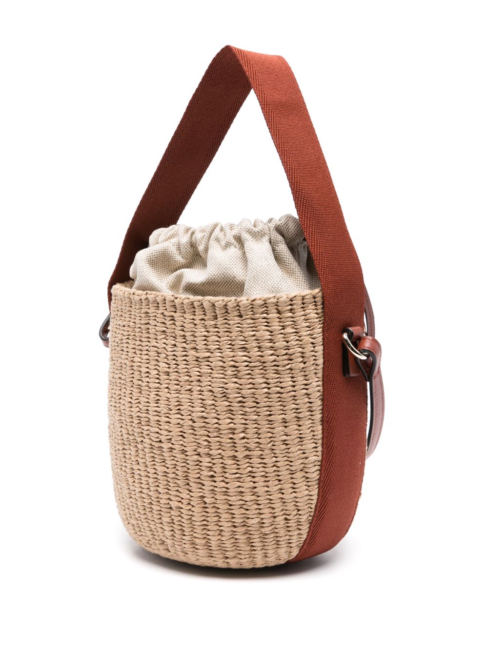 Chloé Women Rafia And Leather Bucket Bag