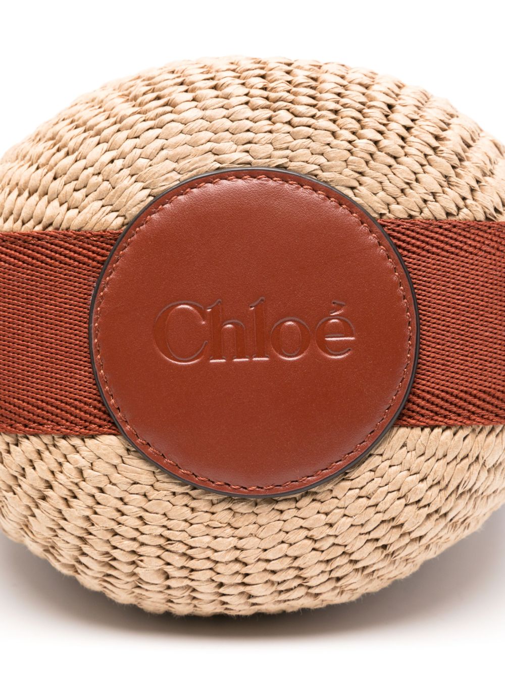 Chloé Women Rafia And Leather Bucket Bag
