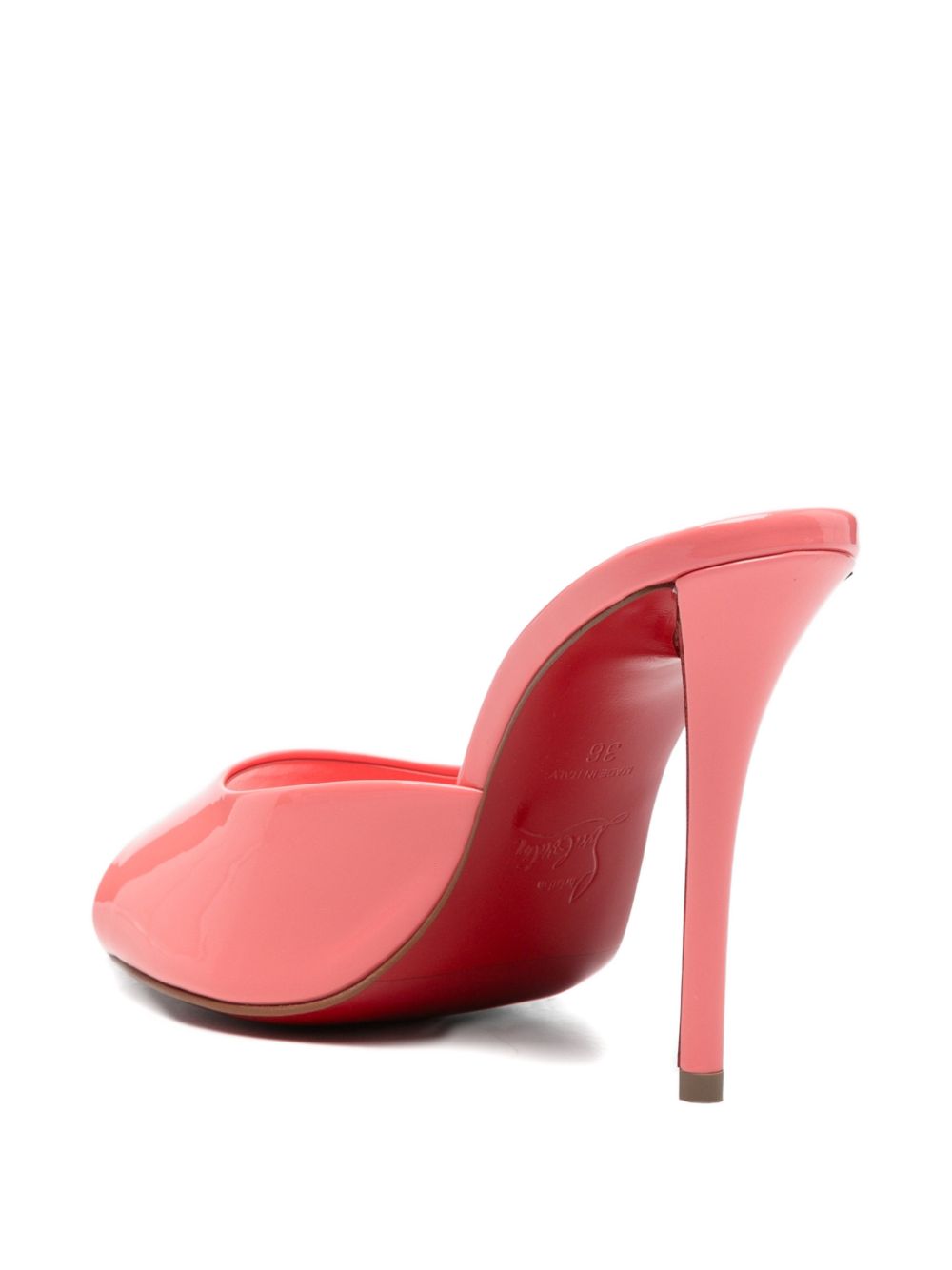 Christian Louboutin Women Miss Z Patent Leather Mules
