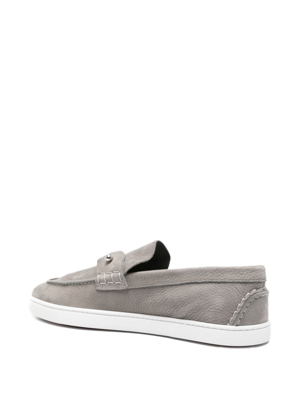 Christian Louboutin Men Chambeliboat Suede Leather Loafers