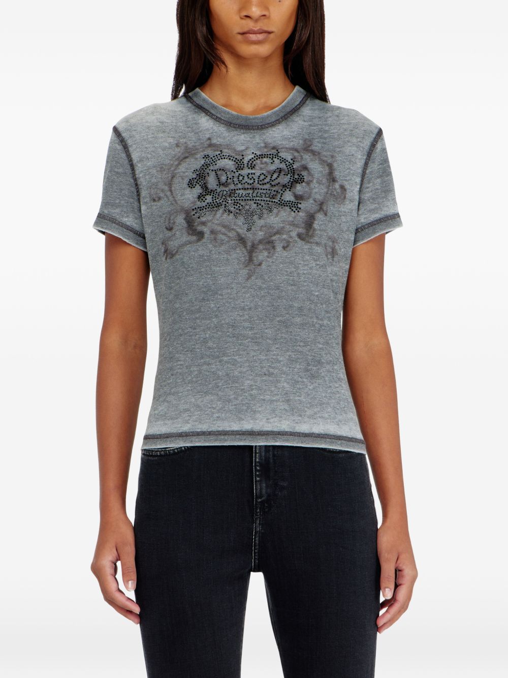Diesel Women Cotton Blend T-Shirt