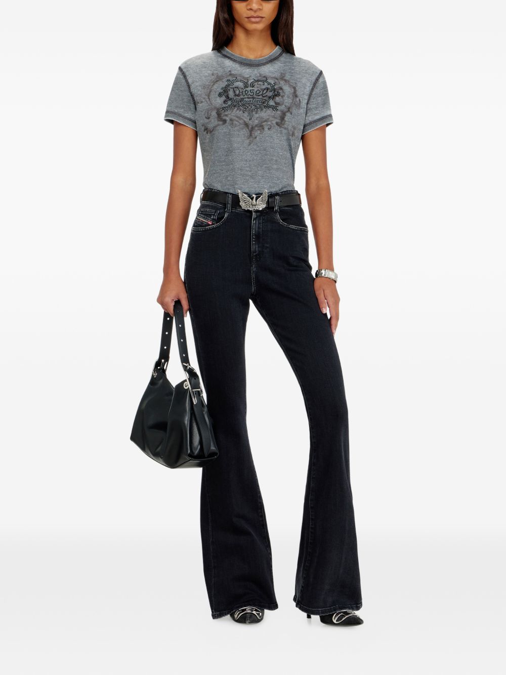 Diesel Women Cotton Blend T-Shirt