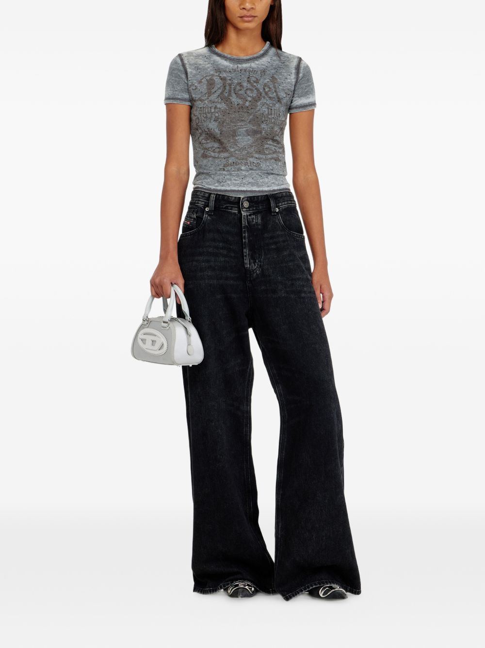 Diesel Women Cotton Blend T-Shirt