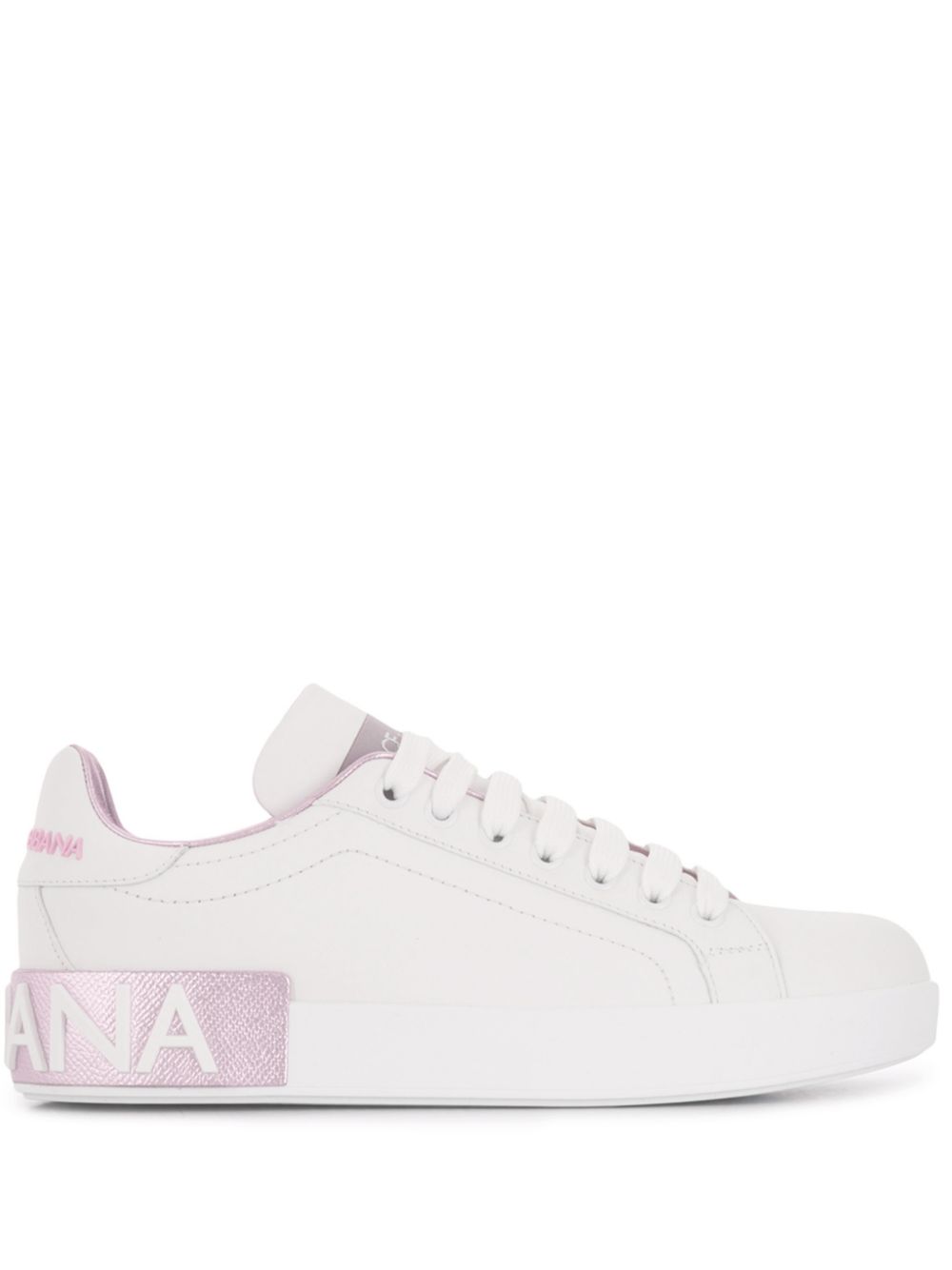 Dolce & Gabbana Women Portofino Leather Sneakers