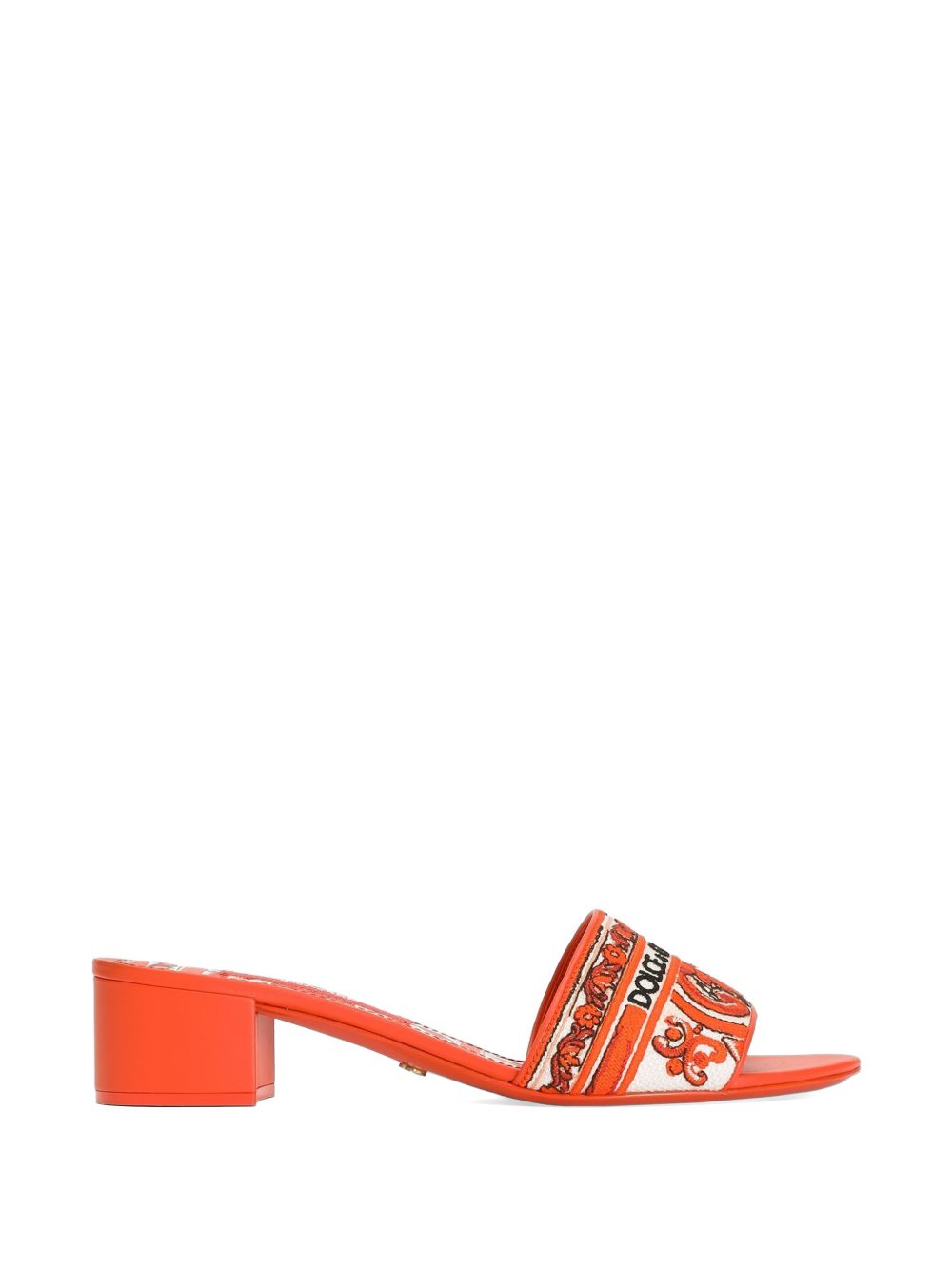 Dolce & Gabbana Women Maiolica Print Mules