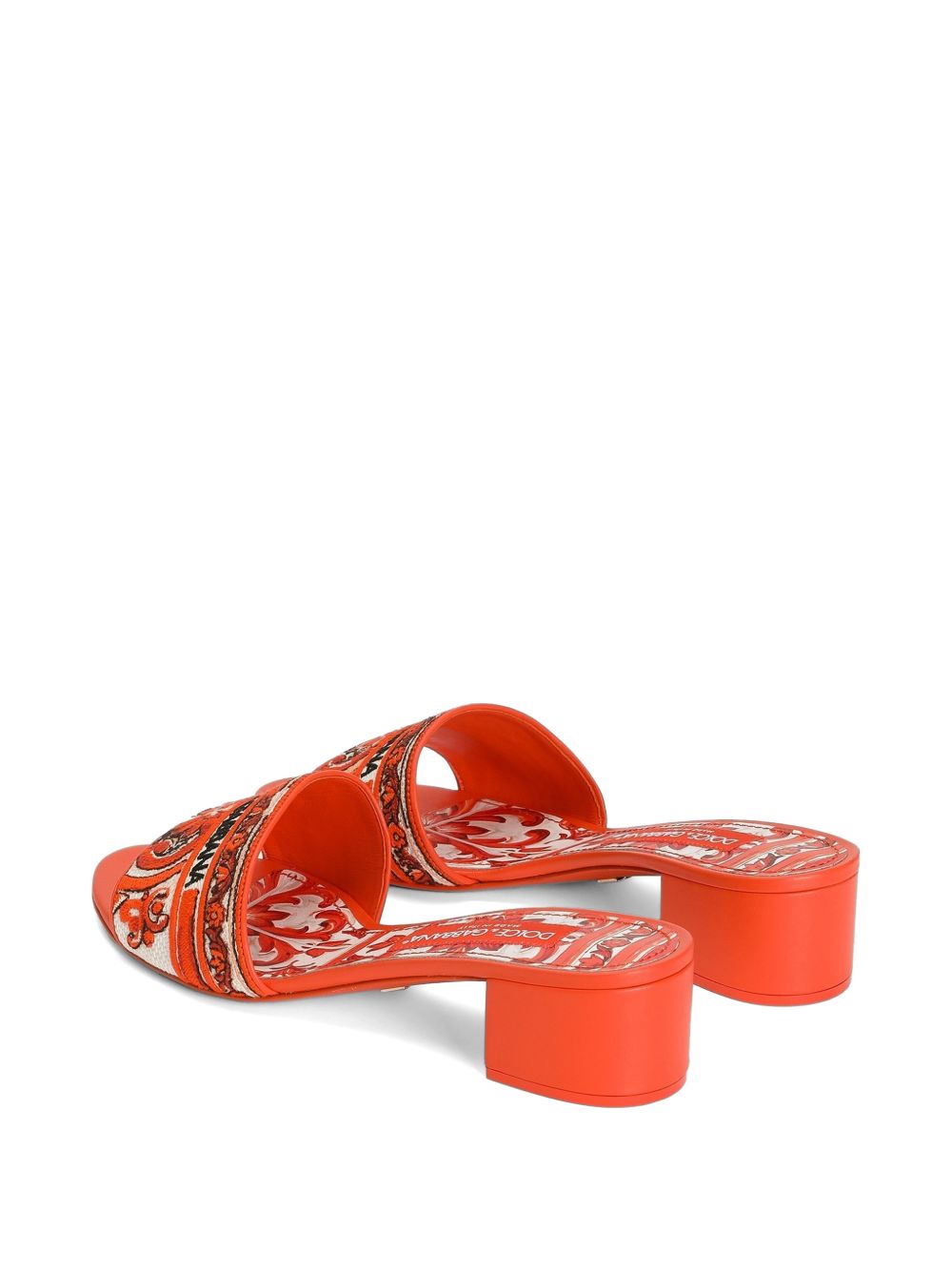 Dolce & Gabbana Women Maiolica Print Mules