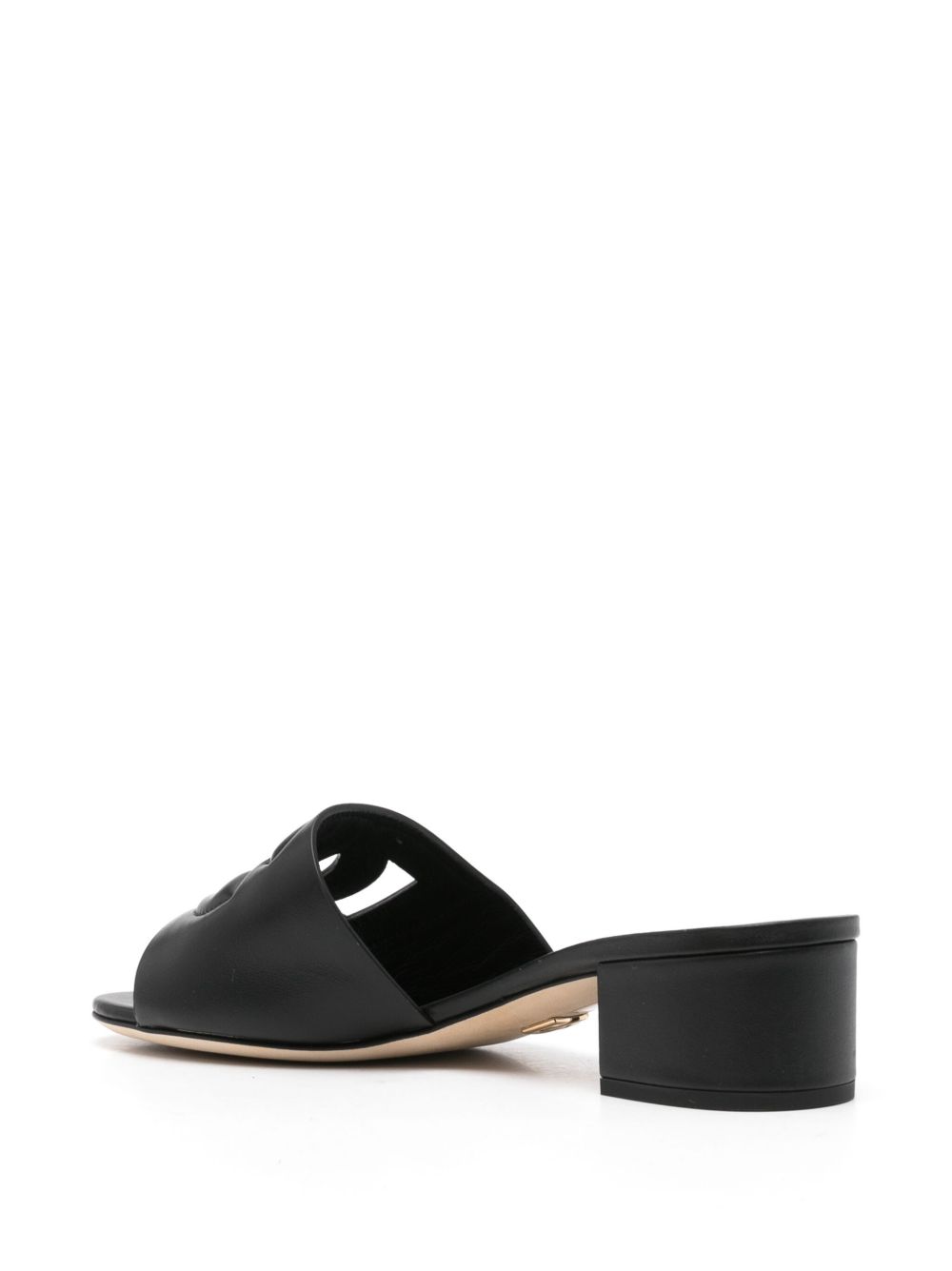 Dolce & Gabbana Women Dg Logo Leather Mules