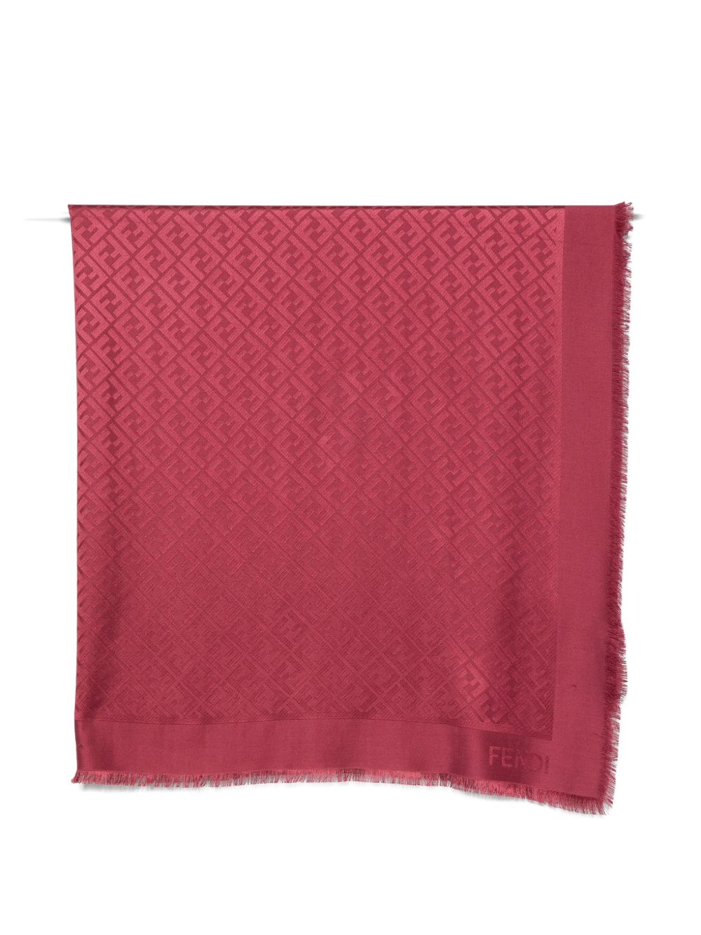 Fendi Women Ff Wool And Silk Shawl