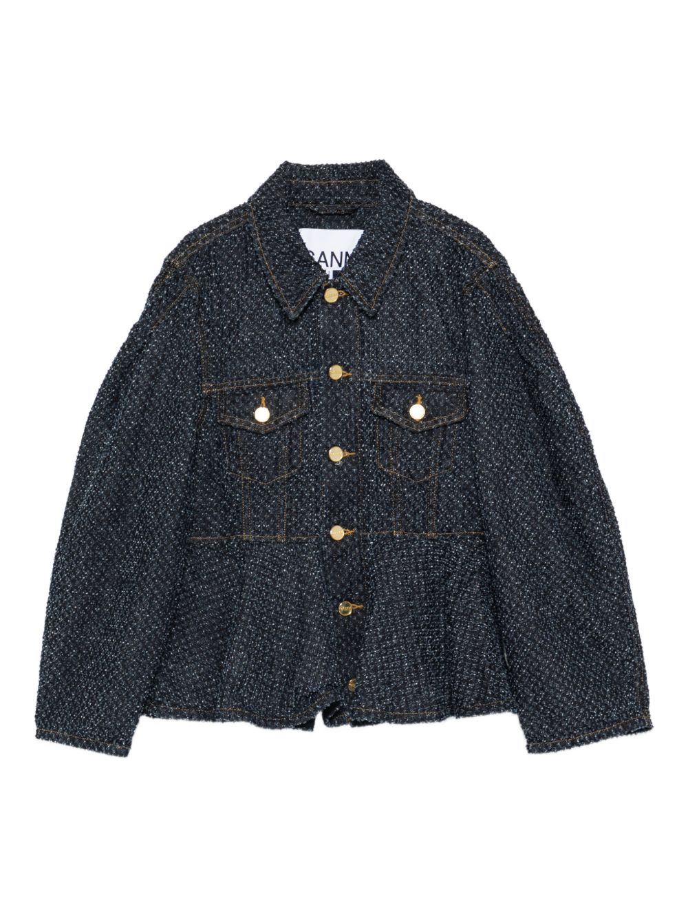 Ganni Women Denim Cotton Jacket