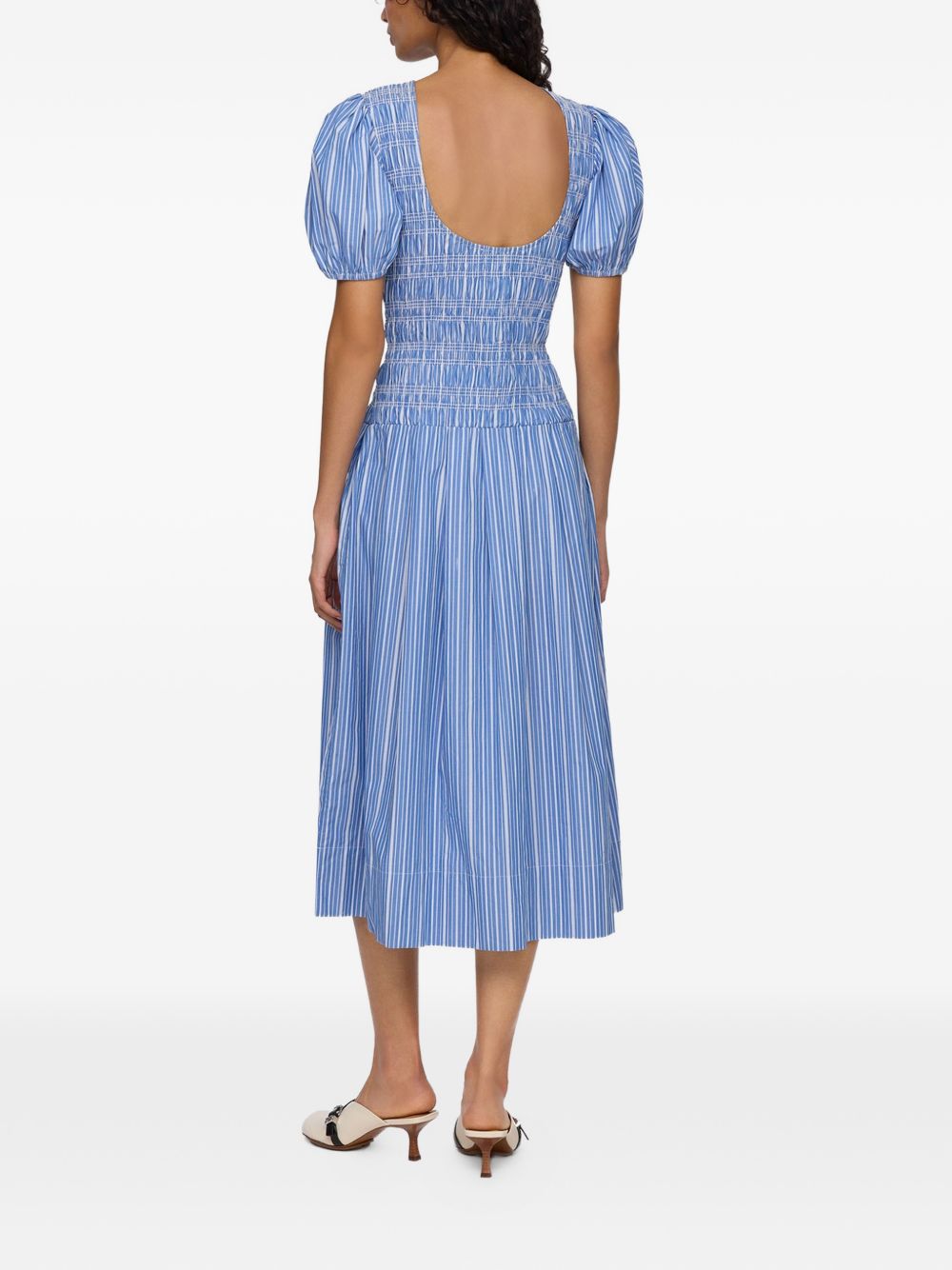Ganni Women Organic Cotton Midi Dress