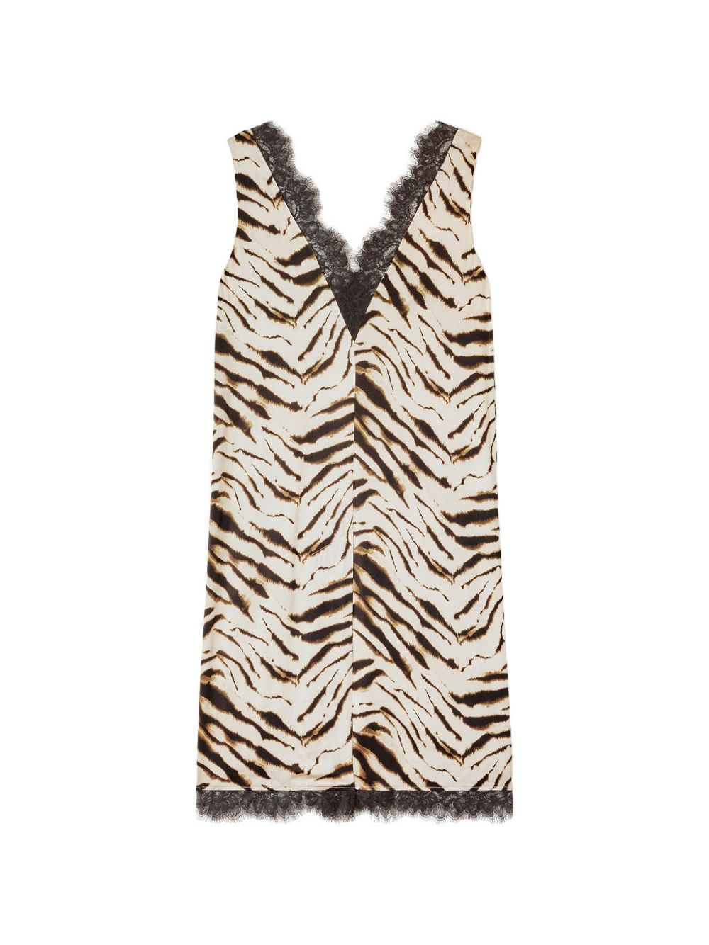 Ganni Women Zebra Print Midi Dress
