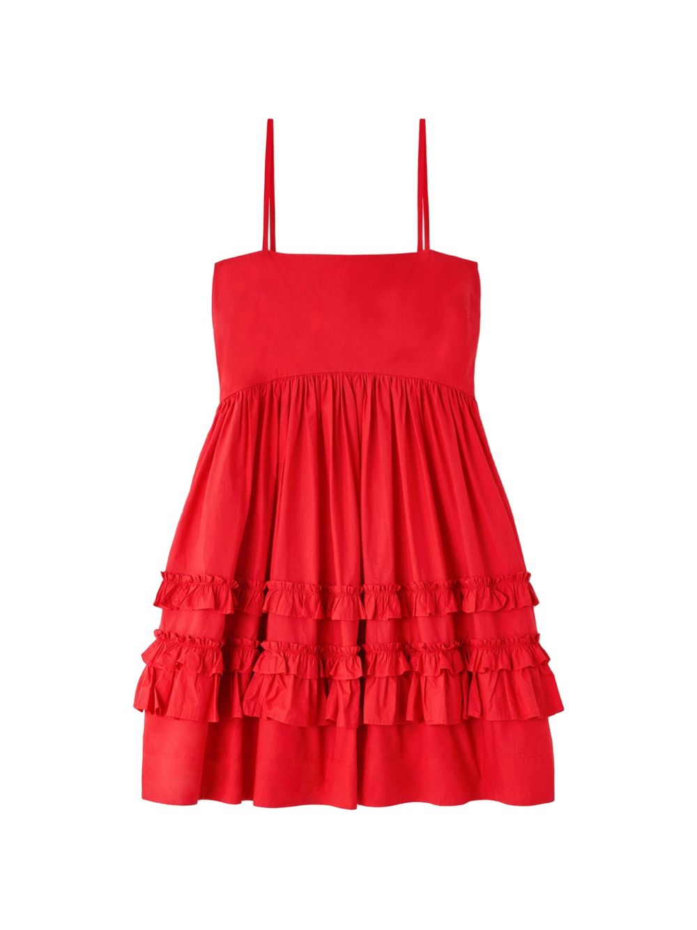Ganni Women Organic Cotton Mini Dress