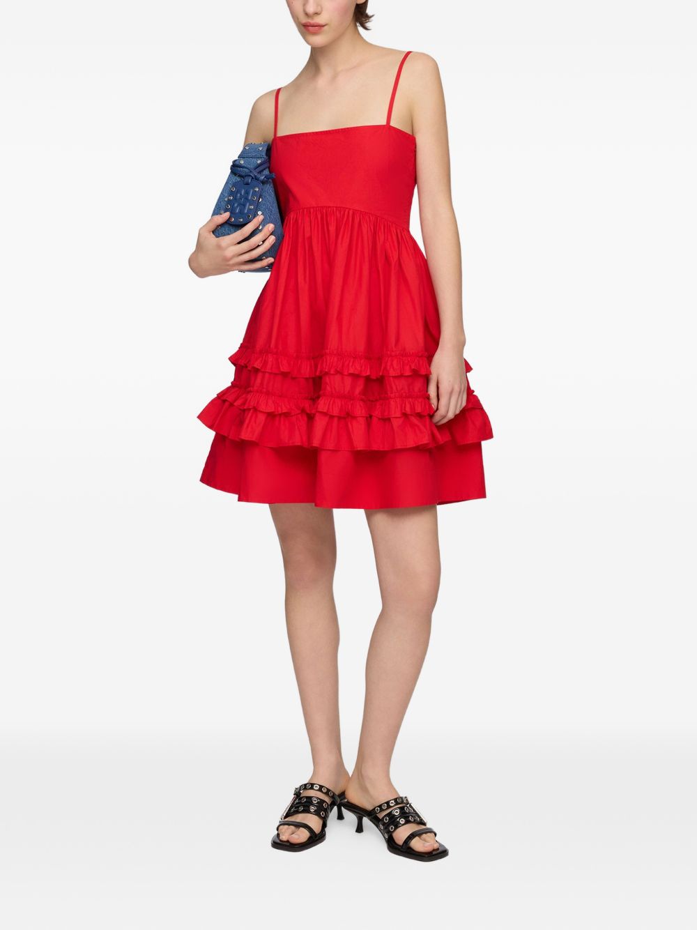 Ganni Women Organic Cotton Mini Dress