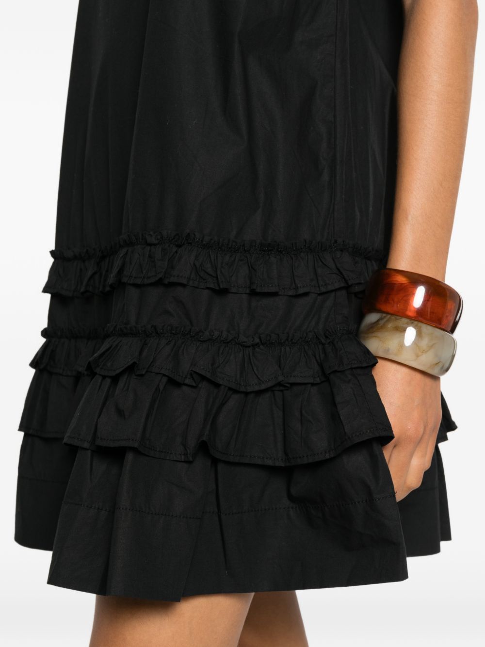 Ganni Women Organic Cotton Mini Dress