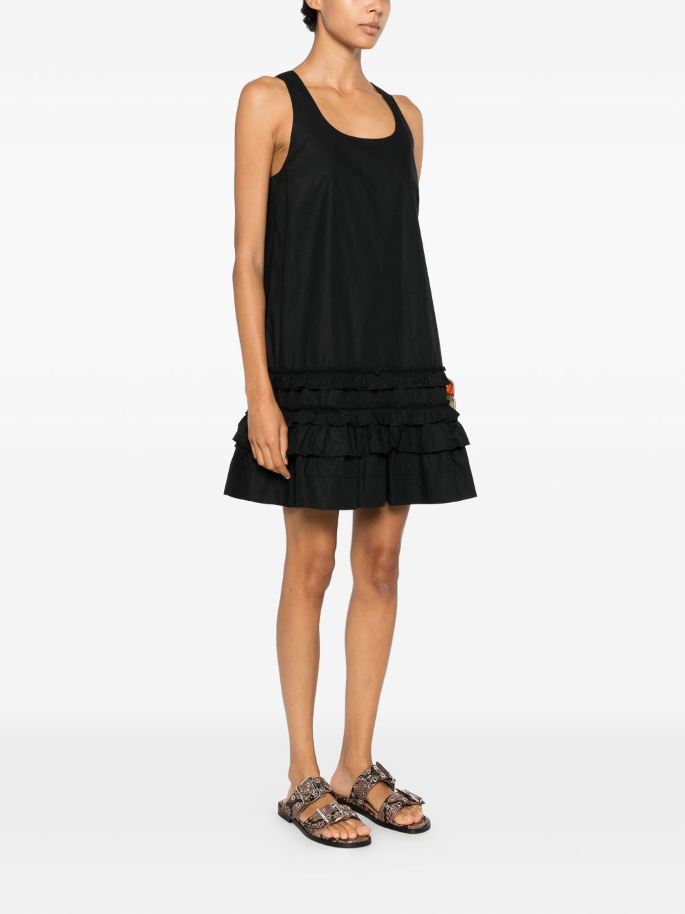 Ganni Women Organic Cotton Mini Dress