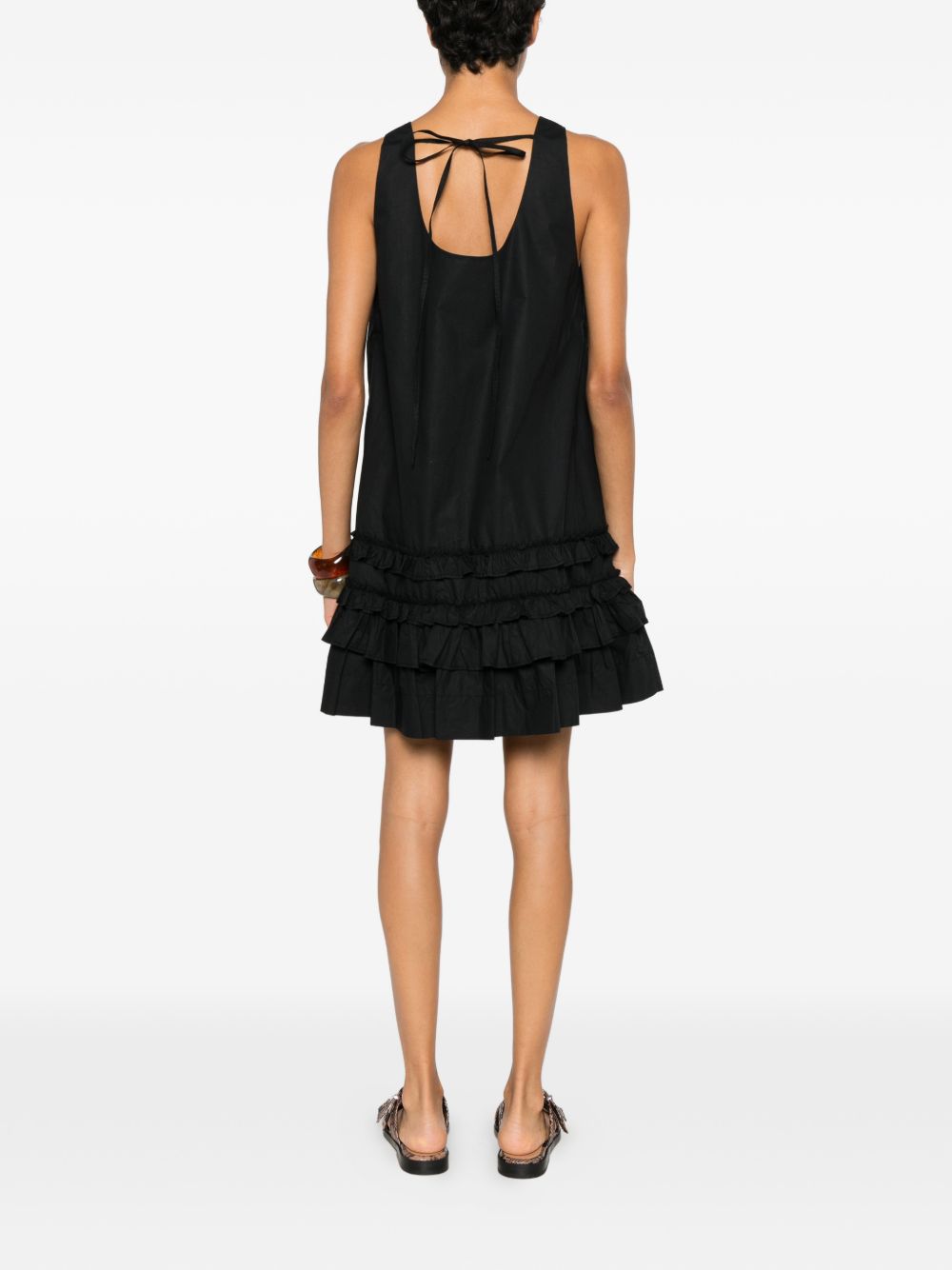 Ganni Women Organic Cotton Mini Dress