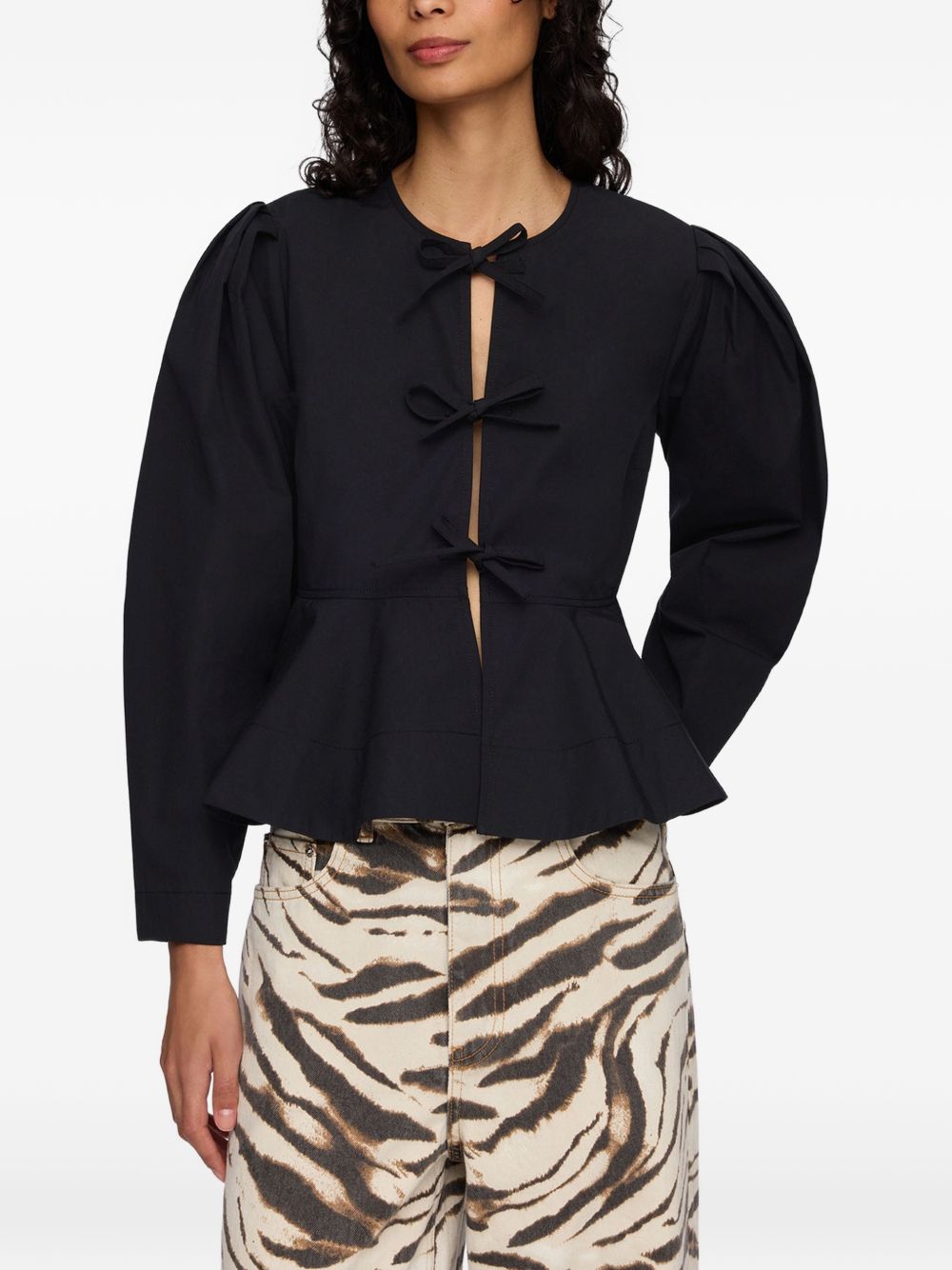 Ganni Women Organic Cotton Blouse