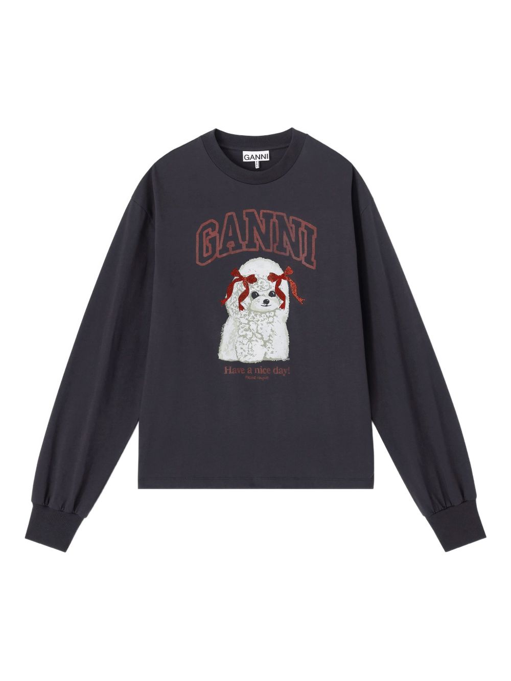 Ganni Women Puddle Organic Cotton Sweater