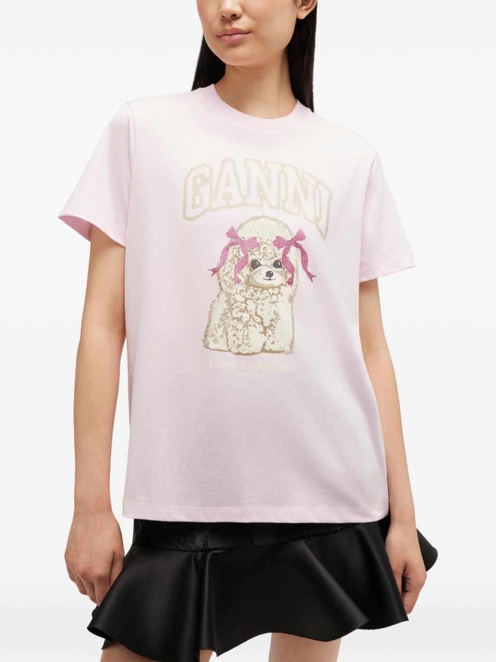 Ganni Women Organic Cotton T-Shirt