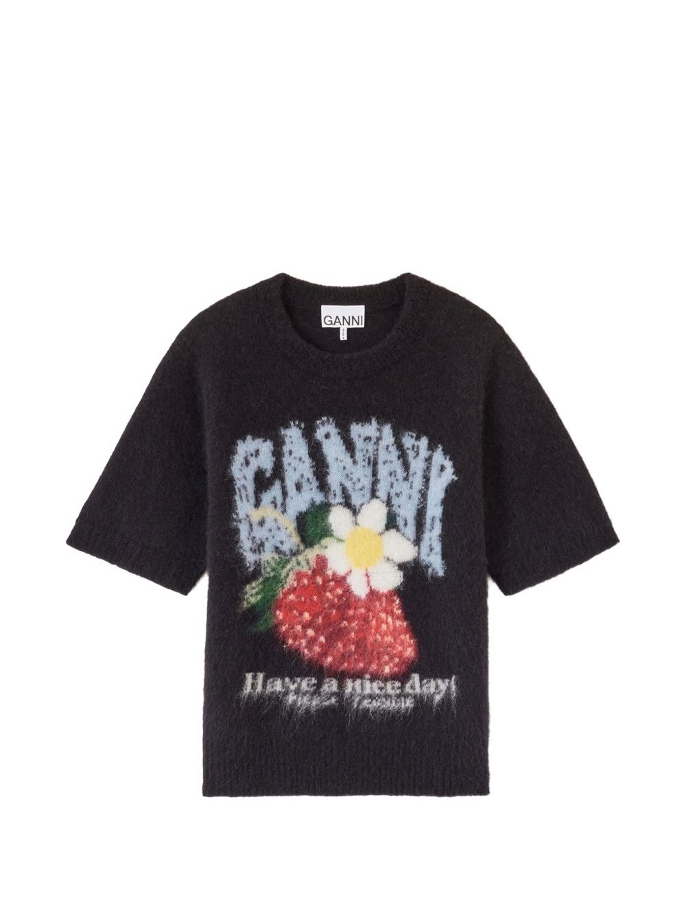 Ganni Women Wool T-Shirt