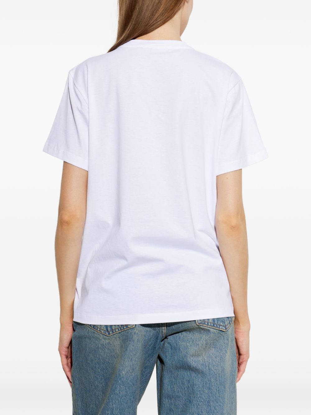 Ganni Women Printed Cotton T-Shirt