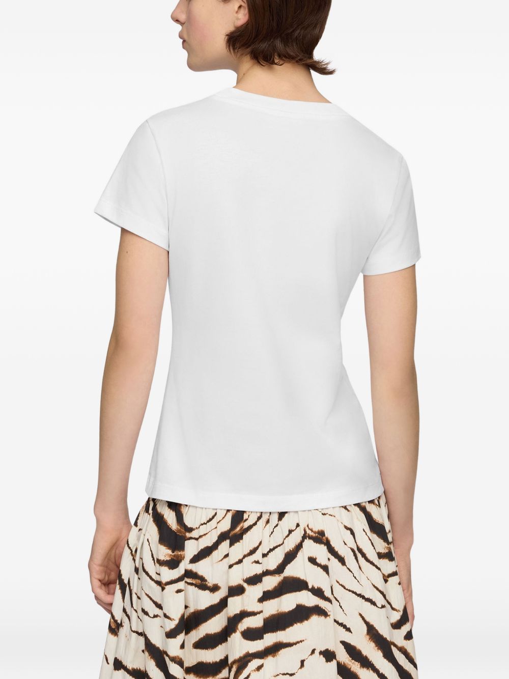 Ganni Women Printed Cotton T-Shirt
