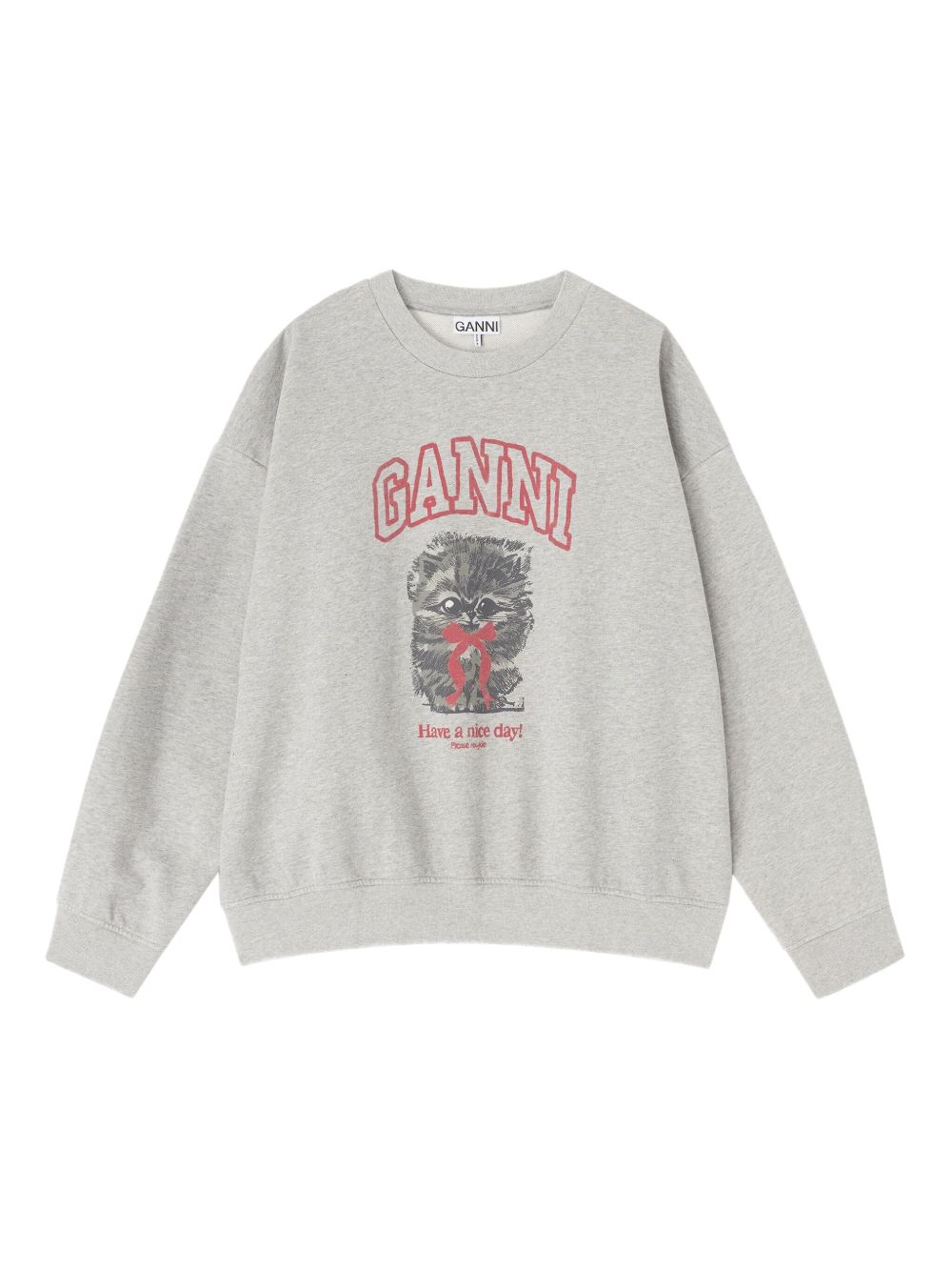 Ganni Women Margot Kitty Organic Cotton Sweatshirt