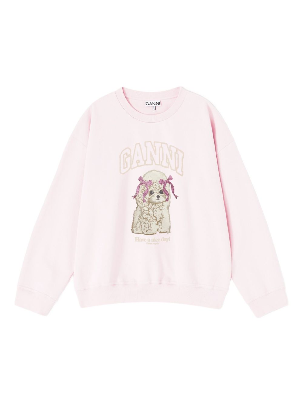 Ganni Women Puddle Organic Cotton Sweater