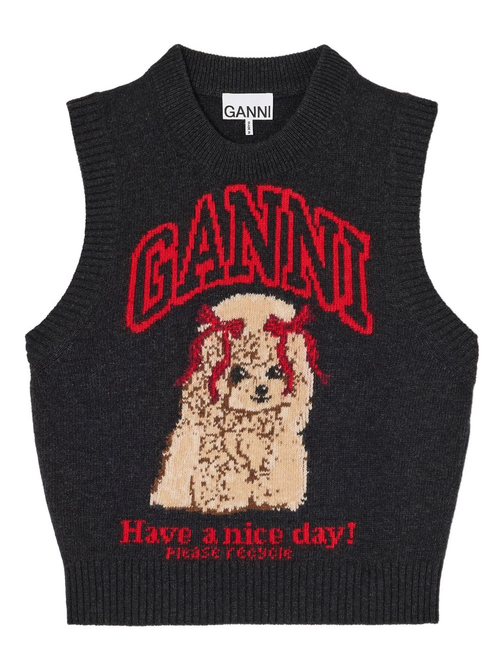Ganni Women Wool Vest