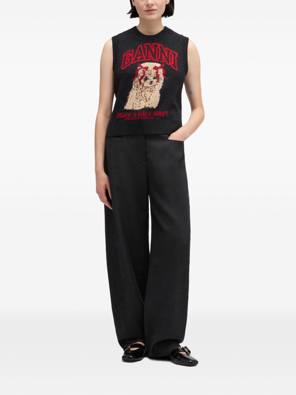 Ganni Women Wool Vest