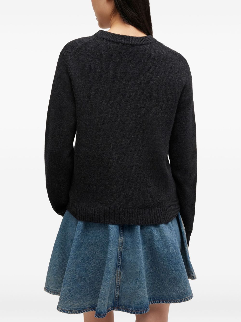 Ganni Women Wool Crewneck Sweater