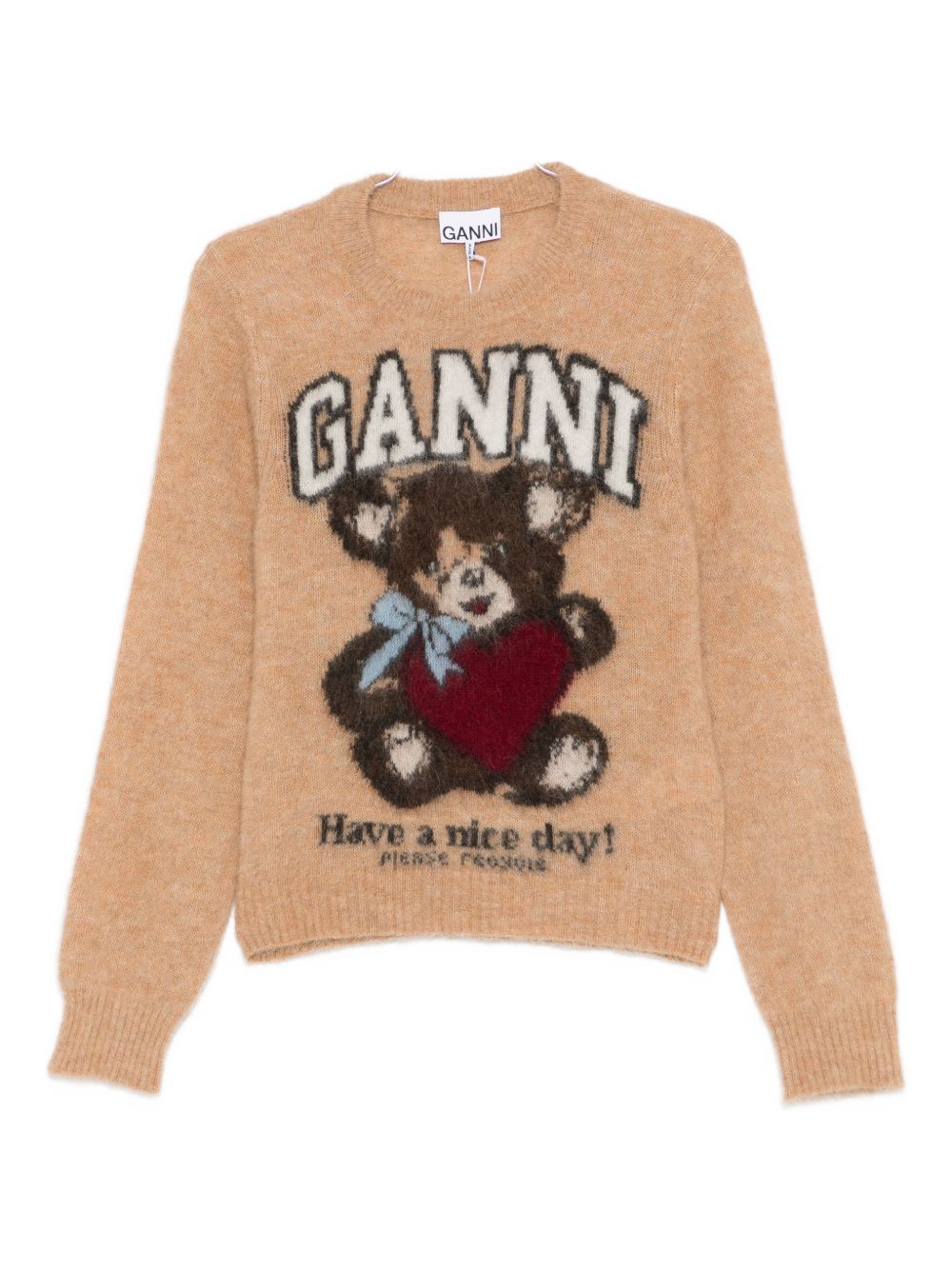 Ganni Women Wool Crewneck Sweater