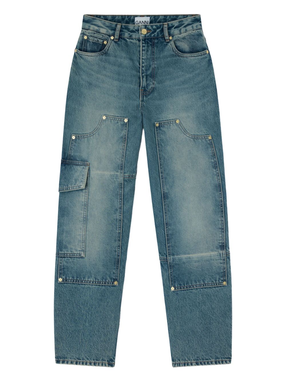 Ganni Women Denim Cotton Jeans